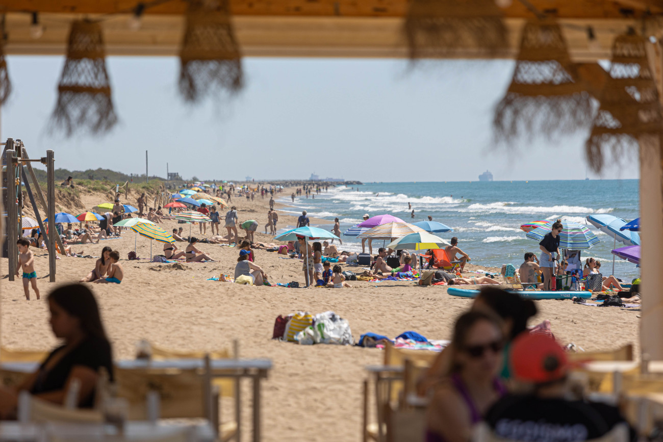 Platja de Viladecans des d´una guingueta