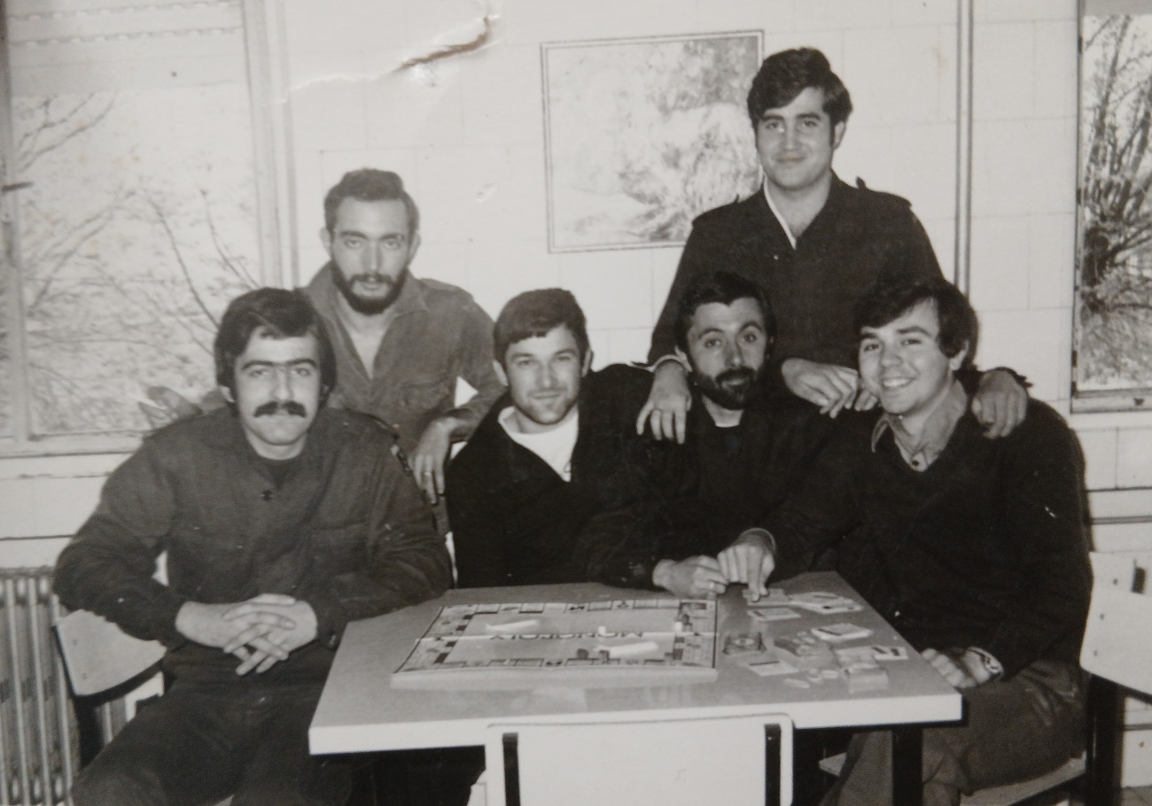 Amb companys a la dècada dels 70