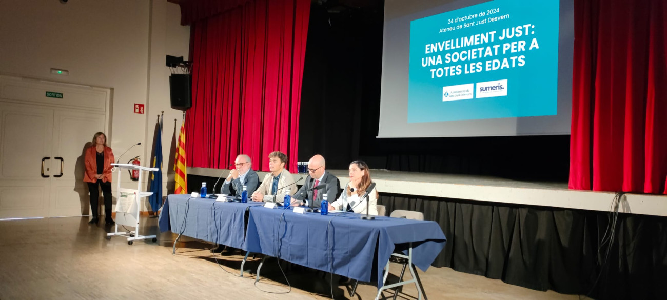 Foto de Joan Salas a la jornada Envelliment just, una societat per a totes les edats, a Sant Just Desvern