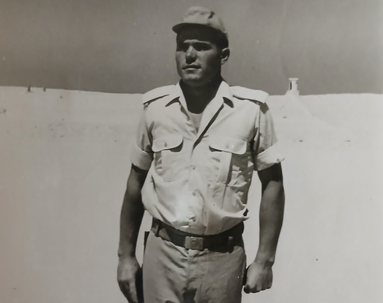 Imatge de José Moreno durant el seu servei militar