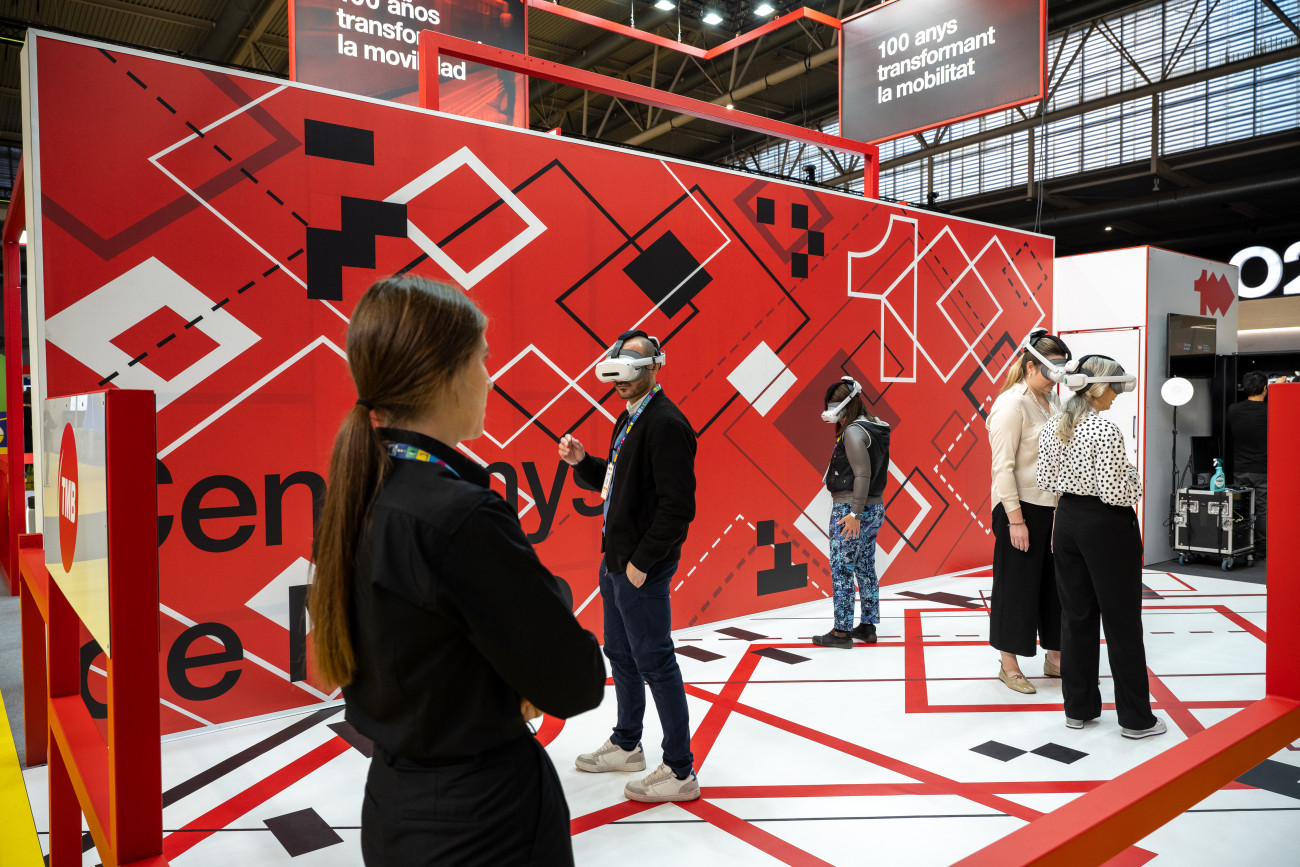 En aquest viatge al passat també s’ha fet una activitat de realitat virtual totalment immersiva, una experiència única