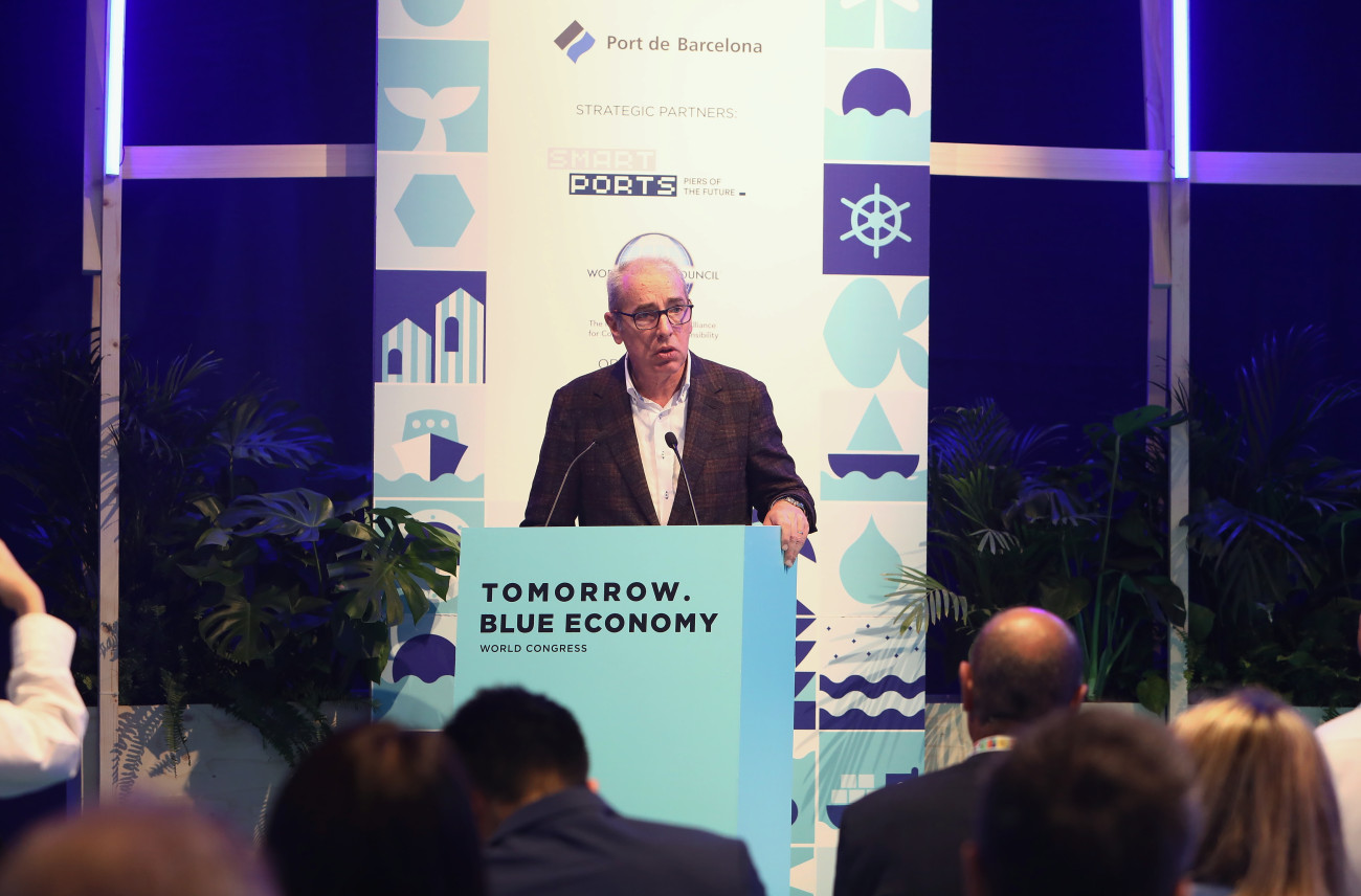 José Alberto Carbonell, president del Port de Barcelona, en la inauguració de Smart Ports Piers of the Future