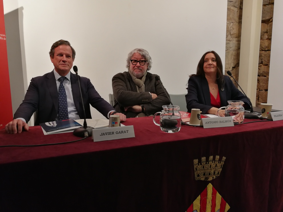 D´esquerra a dreta: Javier Garat, Antonio Balmón, Iolanda Piedra
