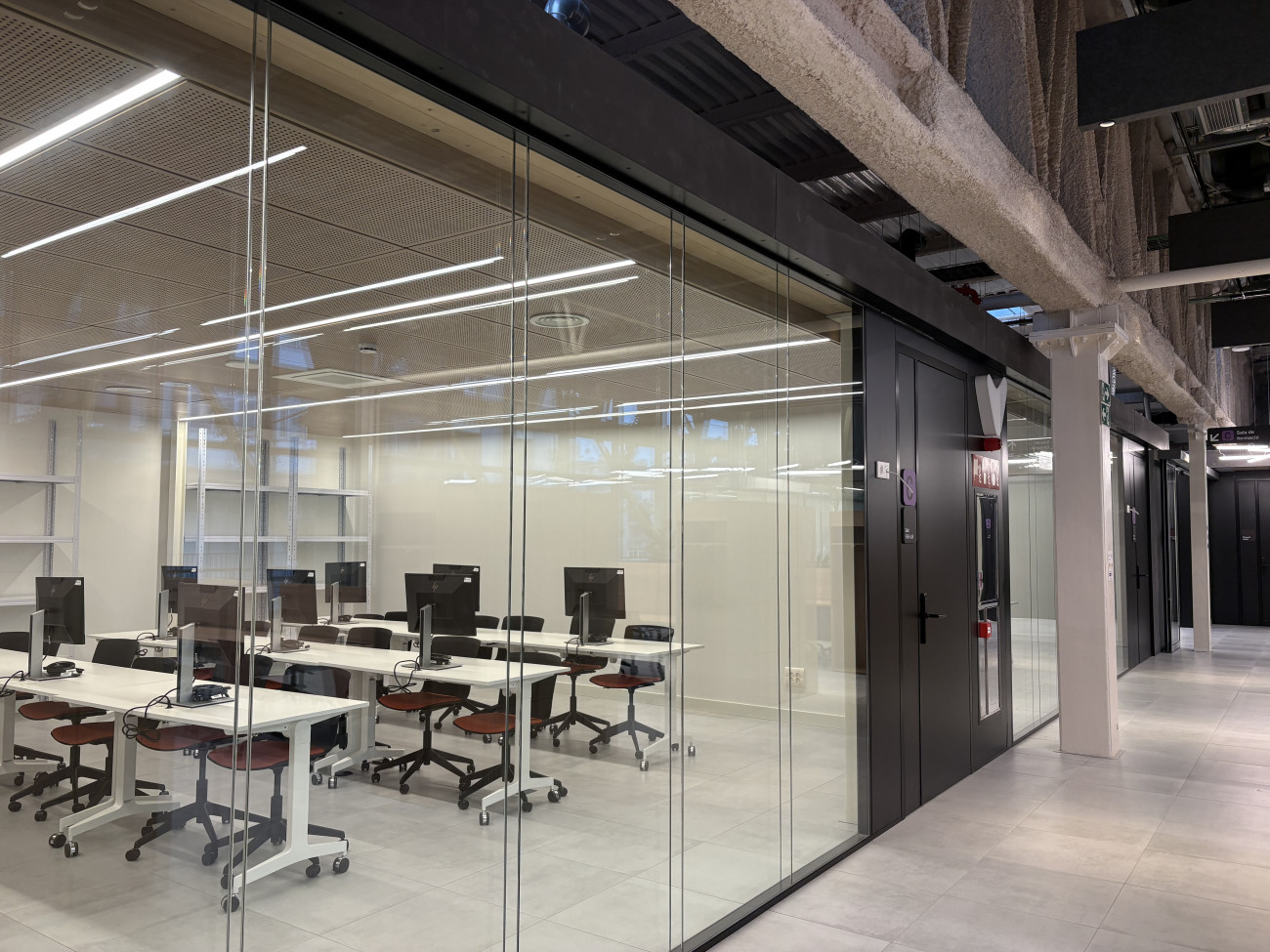 El aula del Fab-Lab, todavía en construcción, será un servicio externalizado