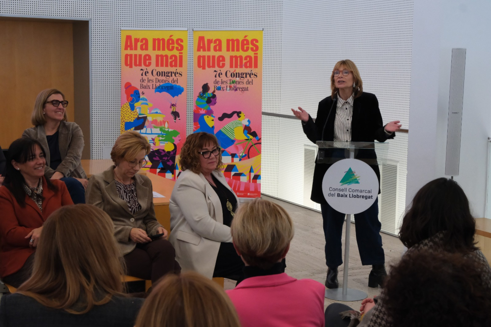 Intervenció de Lluïsa Moret, alcaldessa de Sant Boi i presidenta de la Diputació de Barcelona