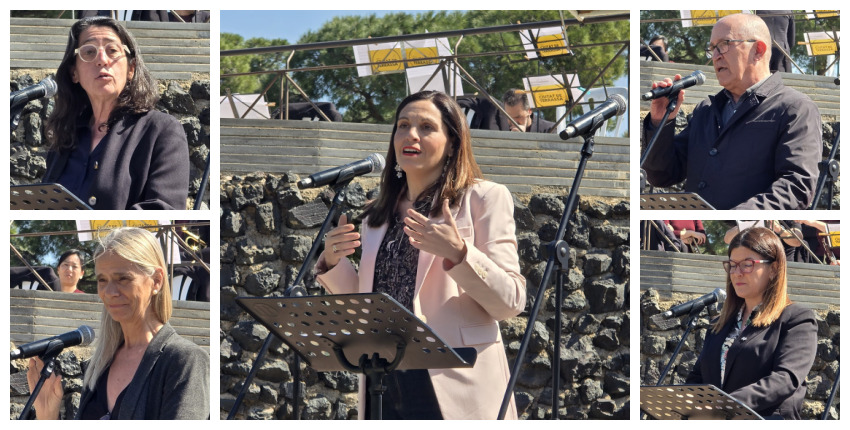 Además de Eva Martínez, han intervenido en el acto de este sábado Maria Pau Viver, Jaume Vendrell, Nuria Lomas y Marina Miquel