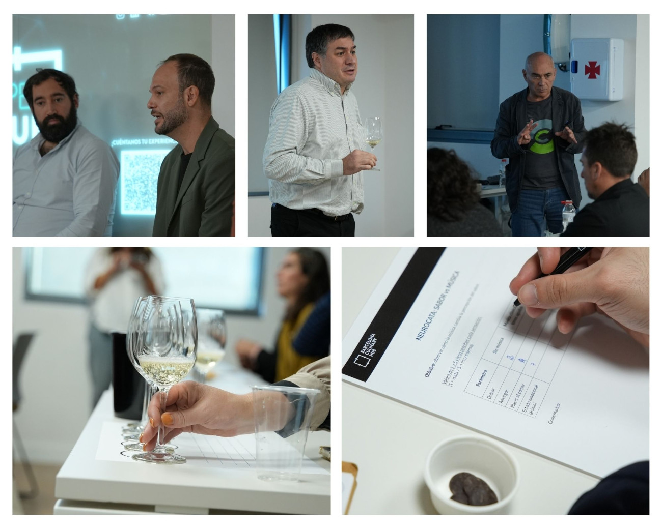 Distintas escenas de las actividades en el centro de formación