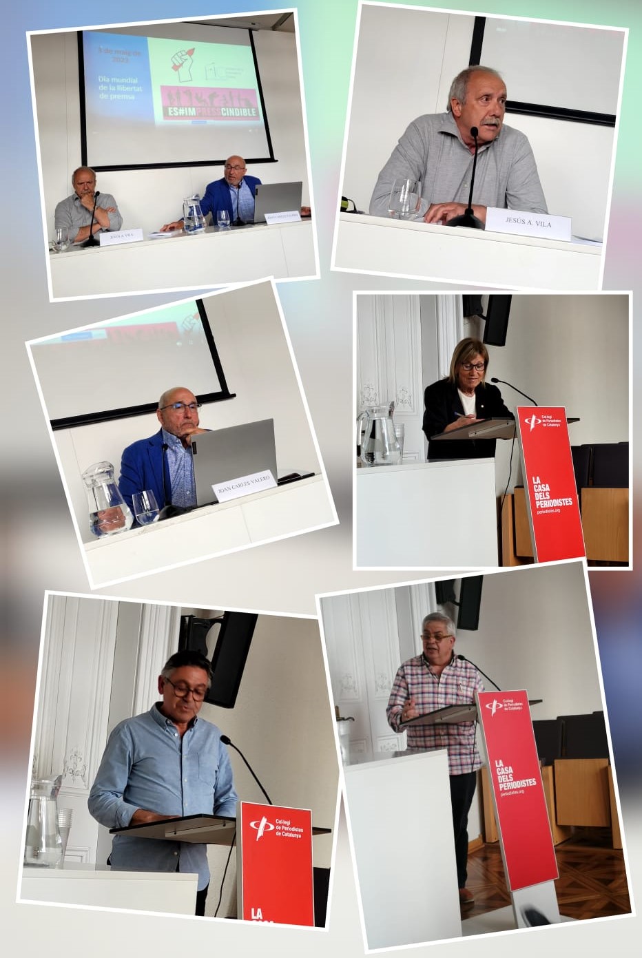 El Colegio de Periodistas de Cataluña acogió la presentación del libro sobre Ràdio l’Hospitalet el 3 de mayo, Día Mundial de la Libertad de Prensa en un acto organizado por FIC