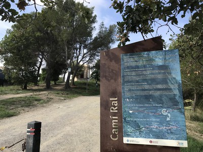 Cartell de la Ruta del Camí Ral de Sant Boi de Llobregat