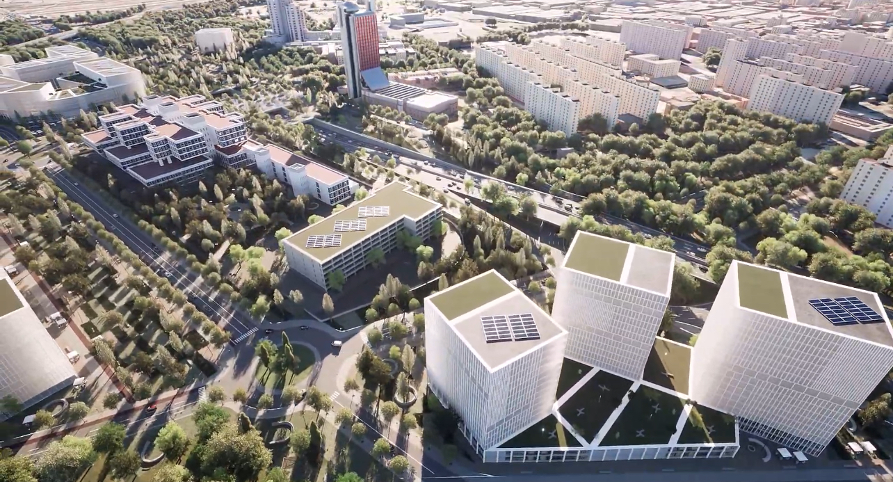 Domínguez espera un fallo favorable a la denuncia urbanística que su grupo ha presentado contra Cosmetoda y también critica el proyecto Biopol junto al hospital de Bellvirge (en la imagen un render del plan)