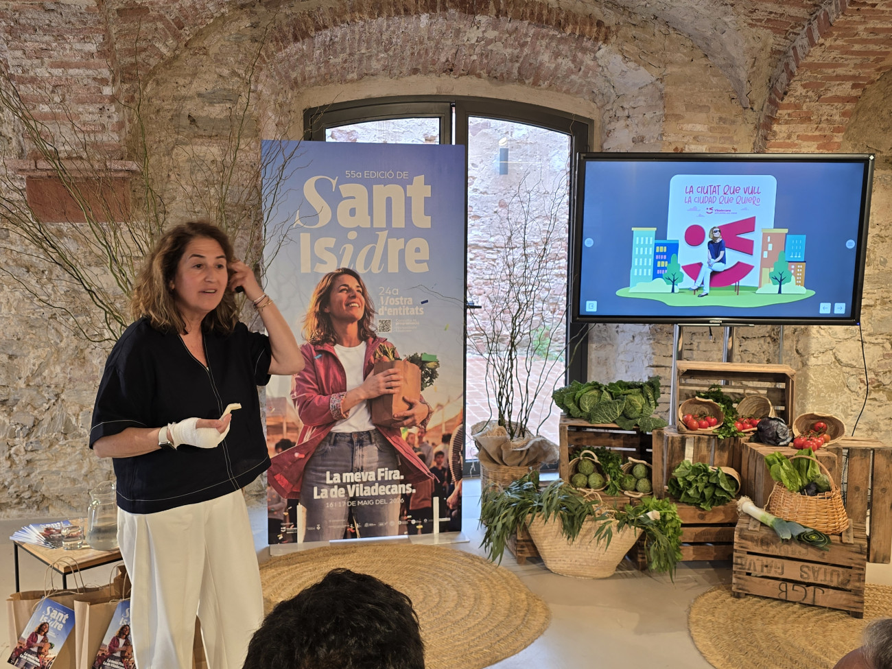 L’alcaldessa va explicar els detalls de la Fira de Sant Isidre que se celebrarà el cap de setmana del 16 i 17 de maig