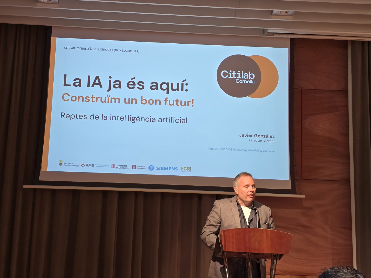 Javier Gonzálex, director de Citilab, desarrolla el eje de la décimo tercera edición de los Premios, que pivota este año en torno a los retos de la Inteligencia Artificial (IA)