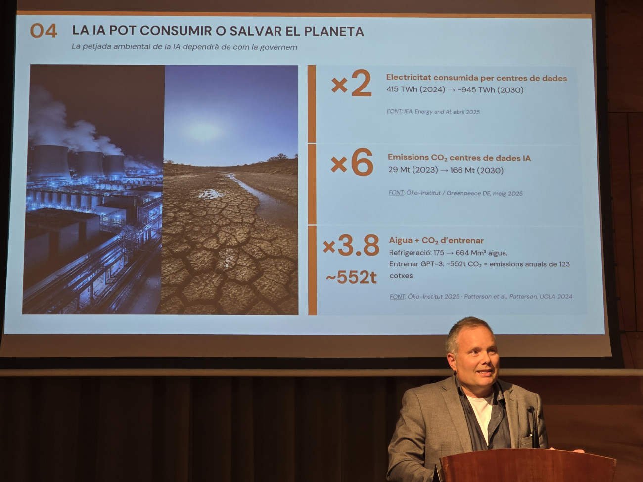  La IA puede consumir o salvar el planeta, porque consume muchísima energía pero puede ayudar a reducir la huella de CO2