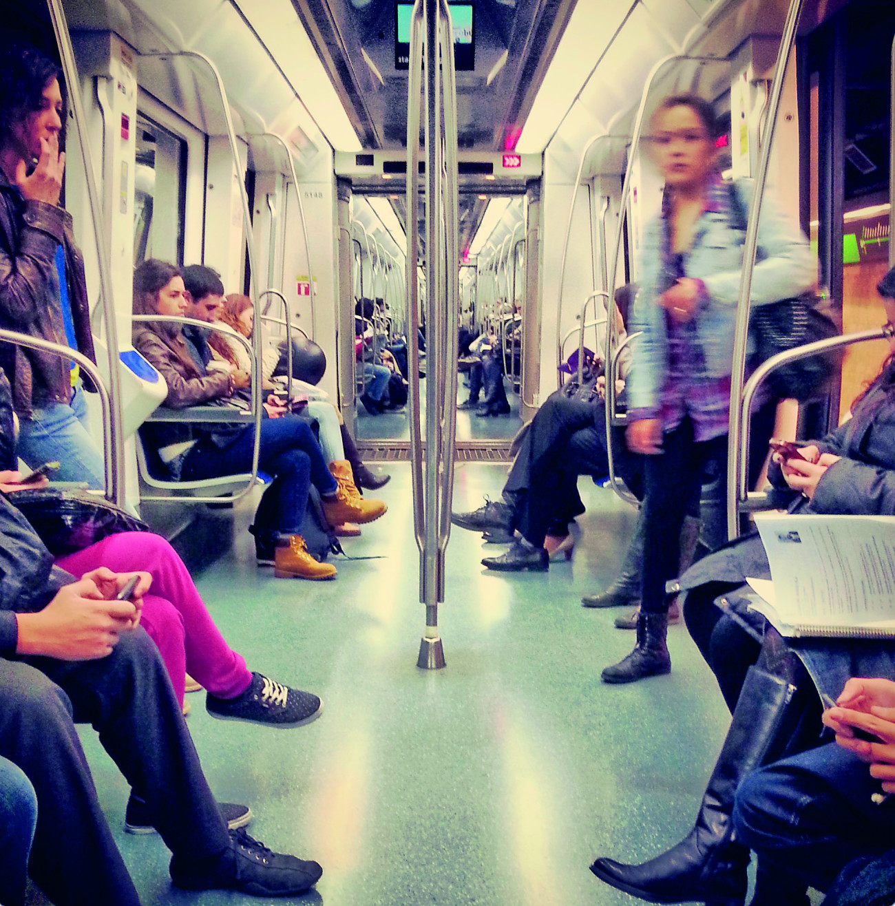 En el transporte público también hay ataques machistas pese a las campañas que se realizan para que las mujeres se sientan seguras
