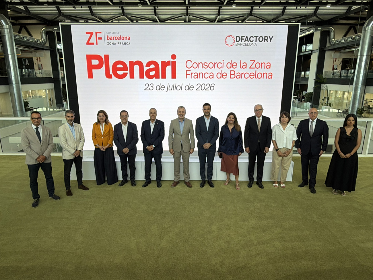 Fotografía tomada este jueves tras la reunión del plenario del Consorci de la Zona Franca de Barcelona