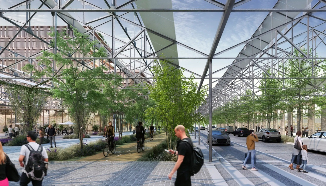 Render del nou ecobarri que s’ha començat a fer entre Gavà i Viladecans a l’antiga colònia industrial de Roca Radiadors