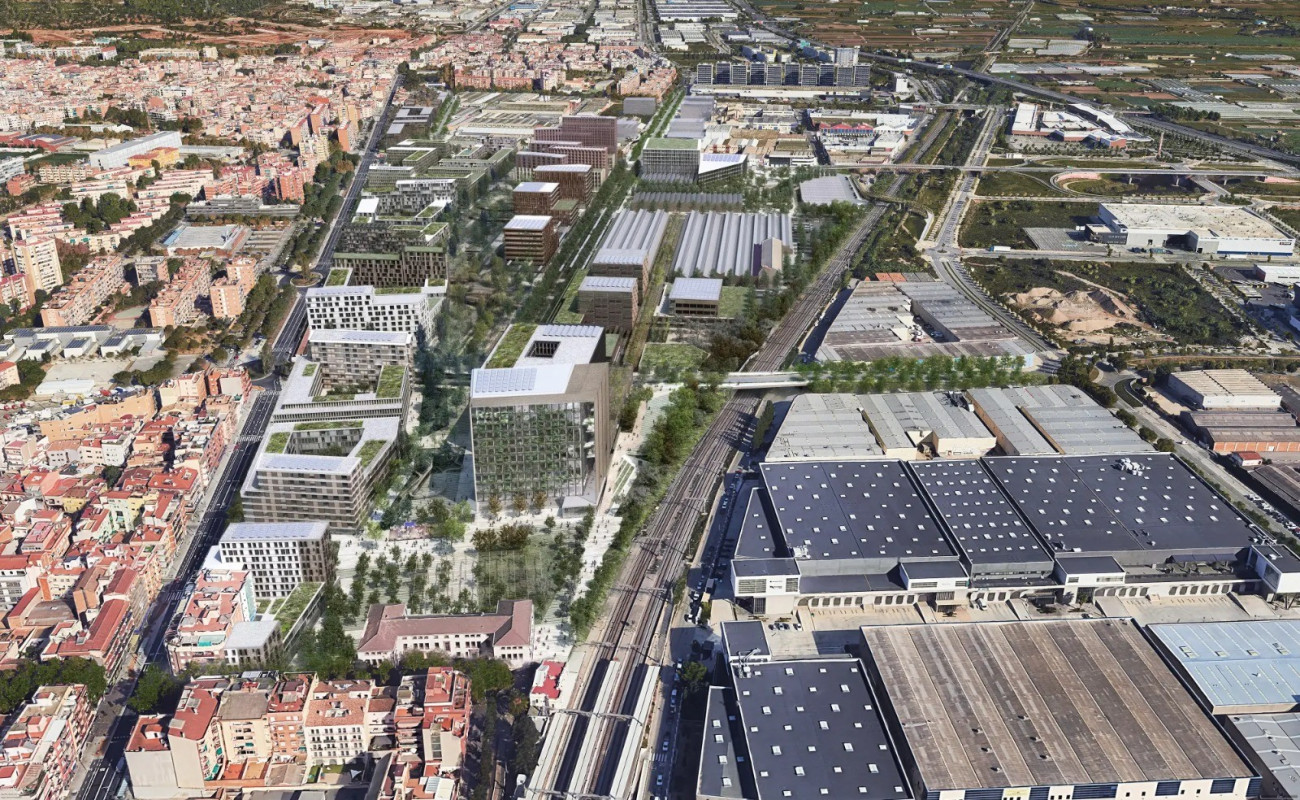 Recreació de com quedarà la zona industrial i l’ecobarri de Roca City