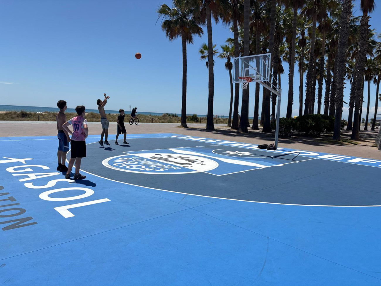 La pista de bàsquet inaugurada per Marc Gasol
