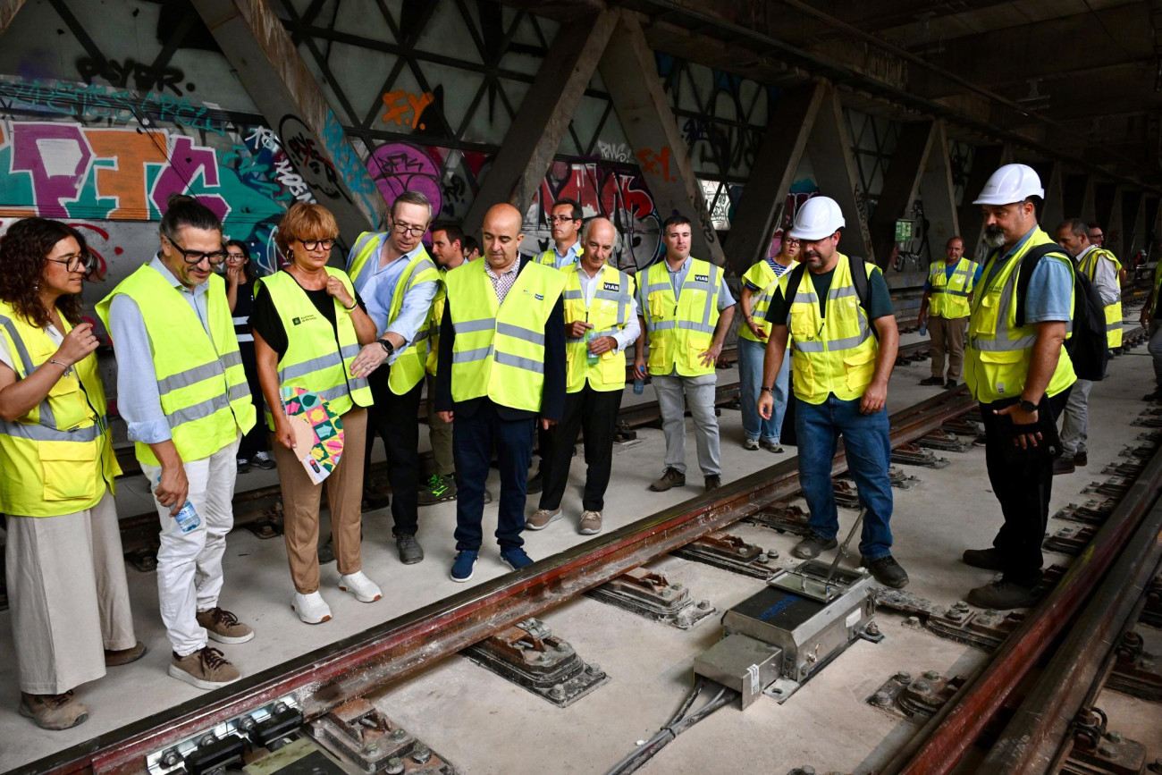 Las obras han renovado las vías centenarias de este tramo de la línea