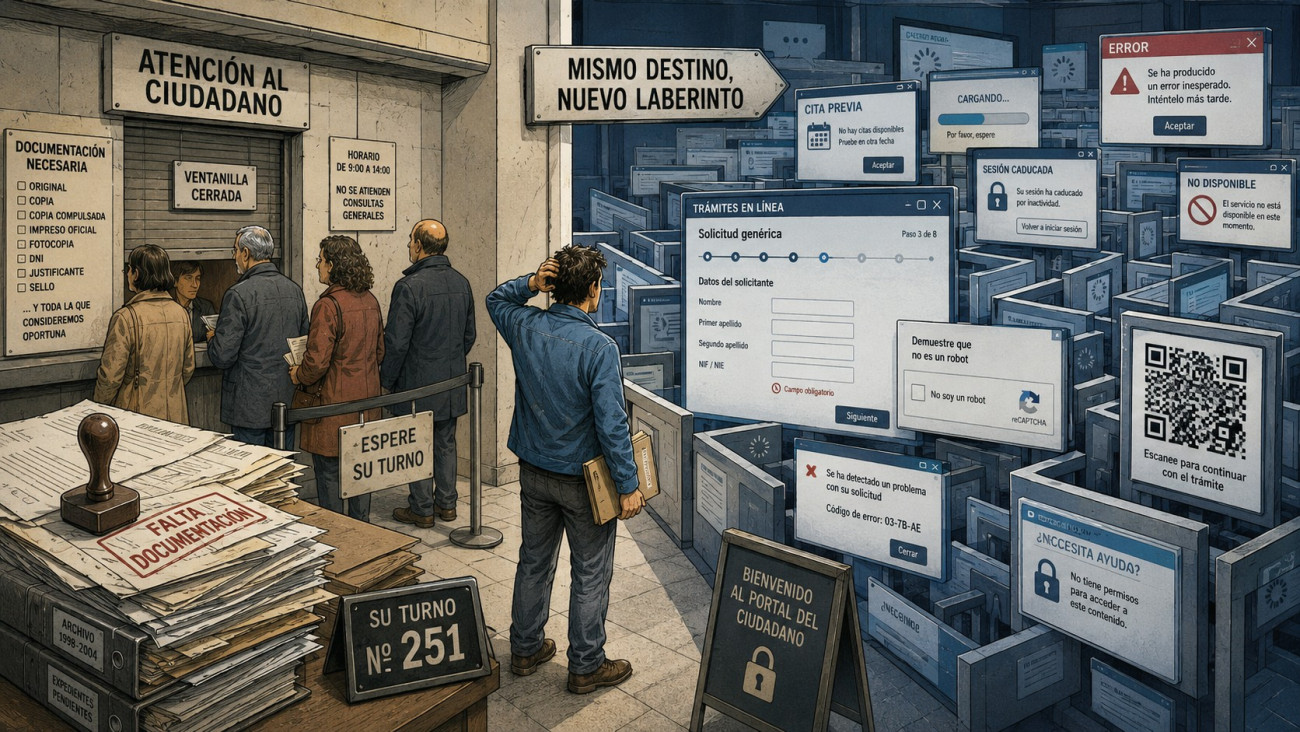Del papeleo de antaño al laberinto digital de la actualidad