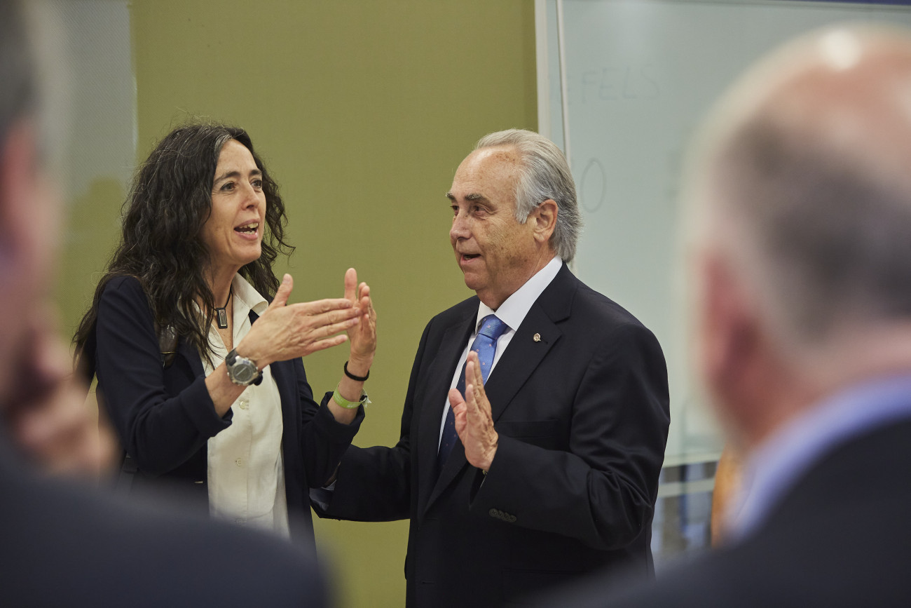 Con la presidenta Mònica Roca en el Dia Cambra de 2023 