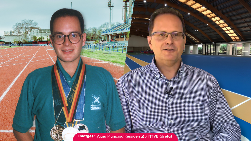 El Club Atletisme Viladecans homenatjarà l’11 de setembre Valentí Massana, una de les trajectòries esportives més brillants de l’atletisme a Espanya. A la imatge, el marxador amb les medalles obtingudes i en l’actualitat