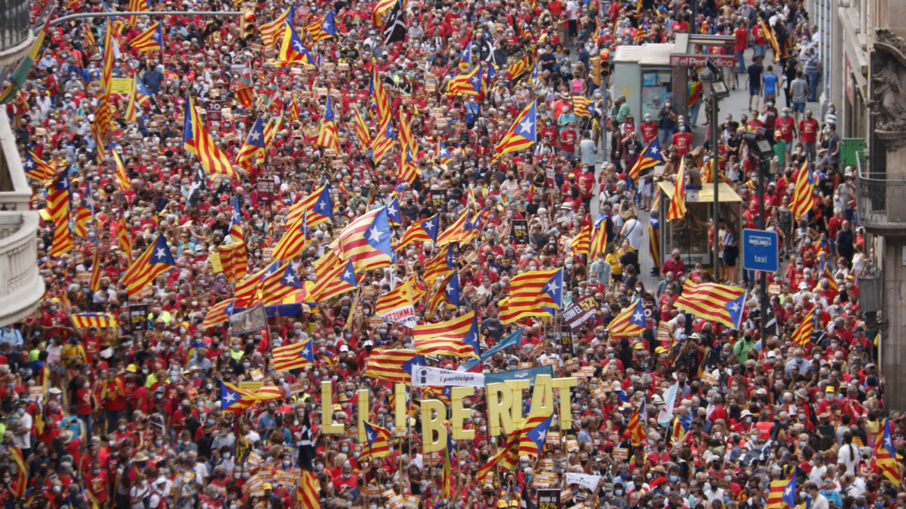 Manifestació independentista d’un Onze de Setembre recent