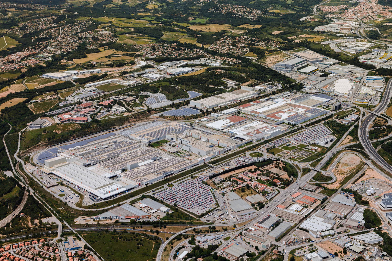 Vista aérea de la factoría de SEAT en Martorell