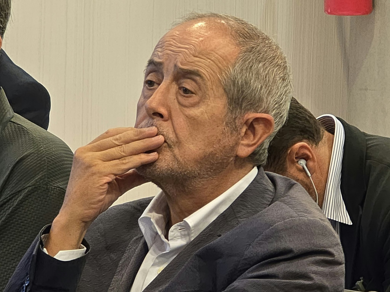 Felip Puig, exconseller de la Generalitat durante 16 años con Pujol y Mas en la presidencia, asistió como público a la conferencia de Miquel Sàmper