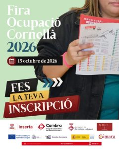 Cartell de la Fira de l’Ocupació de Cornellà.