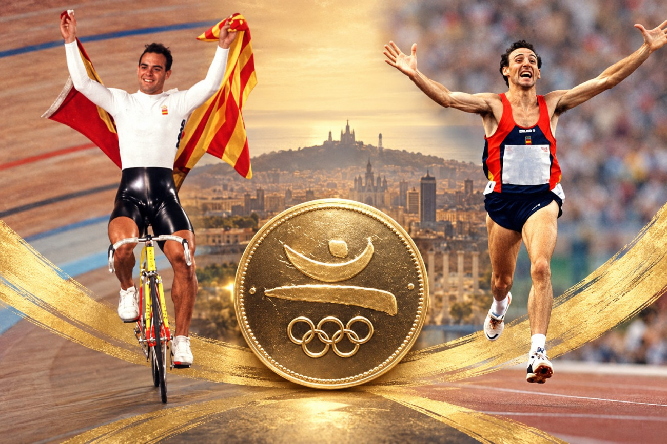 Les dues primeres medalles d’or dels esportistes espanyols es van guanyar al Velòdrom, a càrrec de José Manuel Moreno, i a l’Estadi Olímpic, per Fermín Cacho.