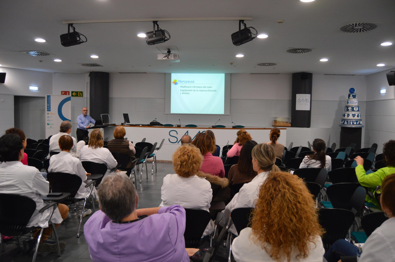 En una de les sessions prèvies al congrés es va tractar la menopausa.