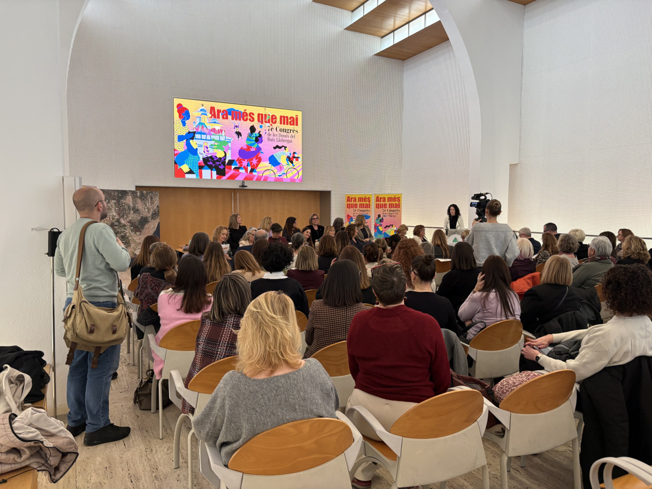  Vista de la sala d’actes del Consell Comarcal del Baix Llobregat el dia de la presentació del Congrés