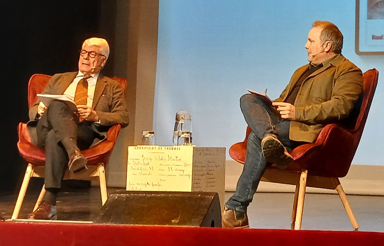 Manel Domínguez i Javier Gonzàlez Abad a la presentació de la campanya Plans Silver