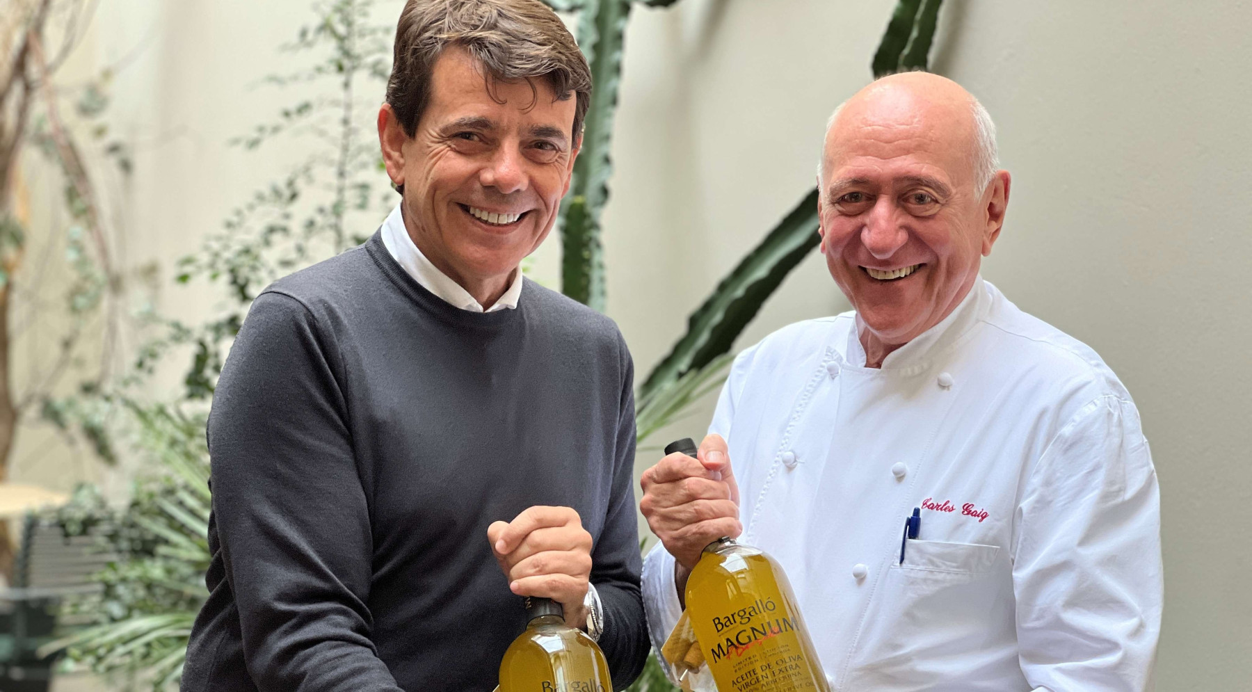 Bargalló presenta els seus olis de la primera premsada de la collita i nous envasos