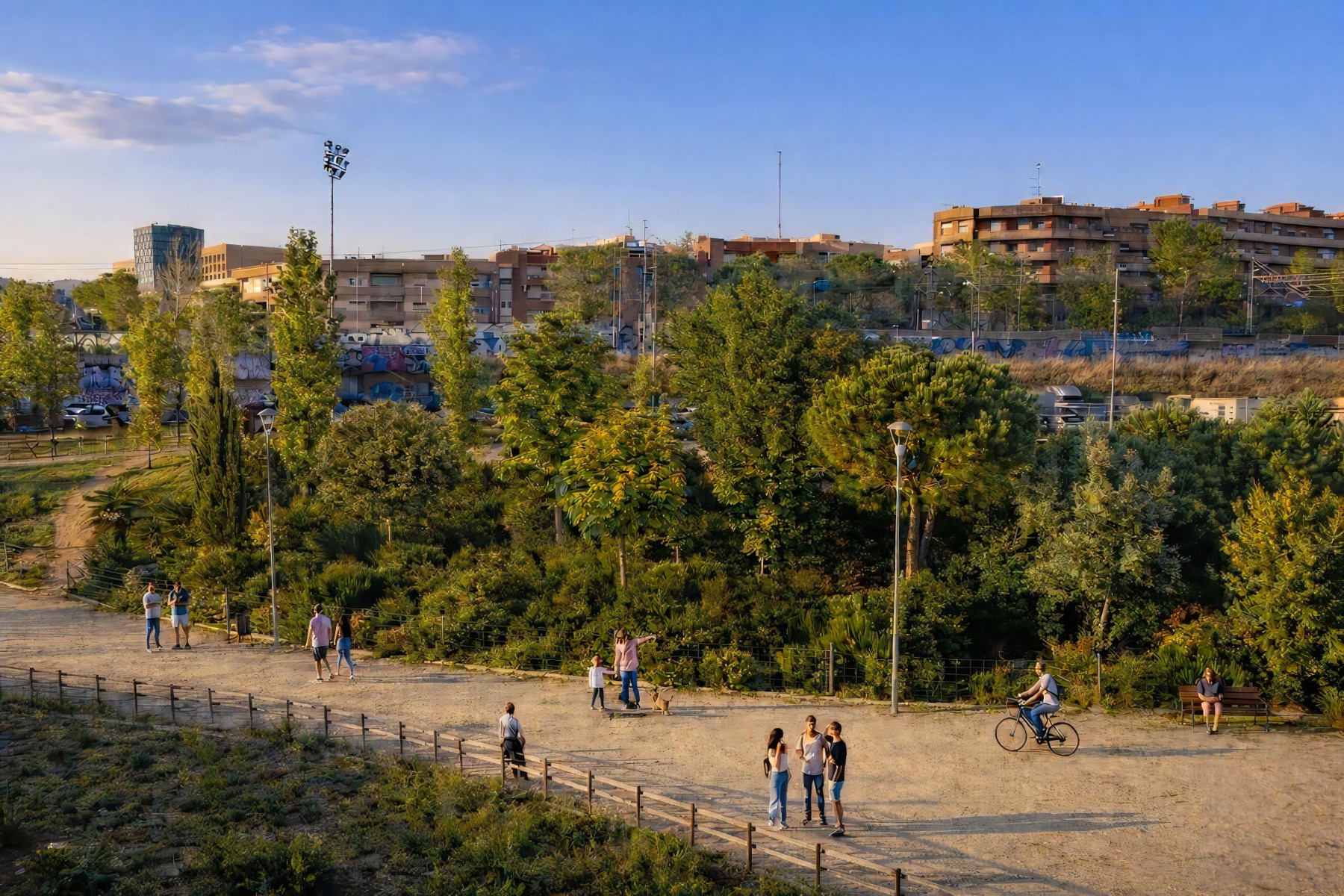 Img L’AMB impulsa a Cornellà un bosc urbà de creixement ràpid per adaptar la metròpolis al canvi climàtic