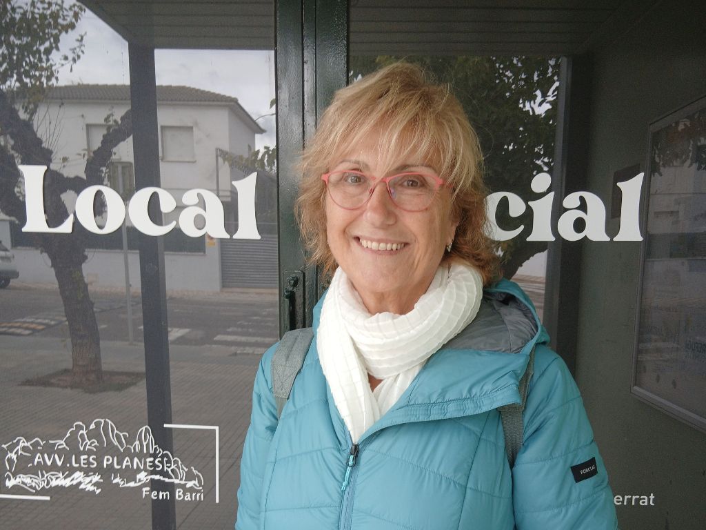 Núria Artola, presidenta de l’Associació de Veïns de Les Planes d’Olesa de Montserrat