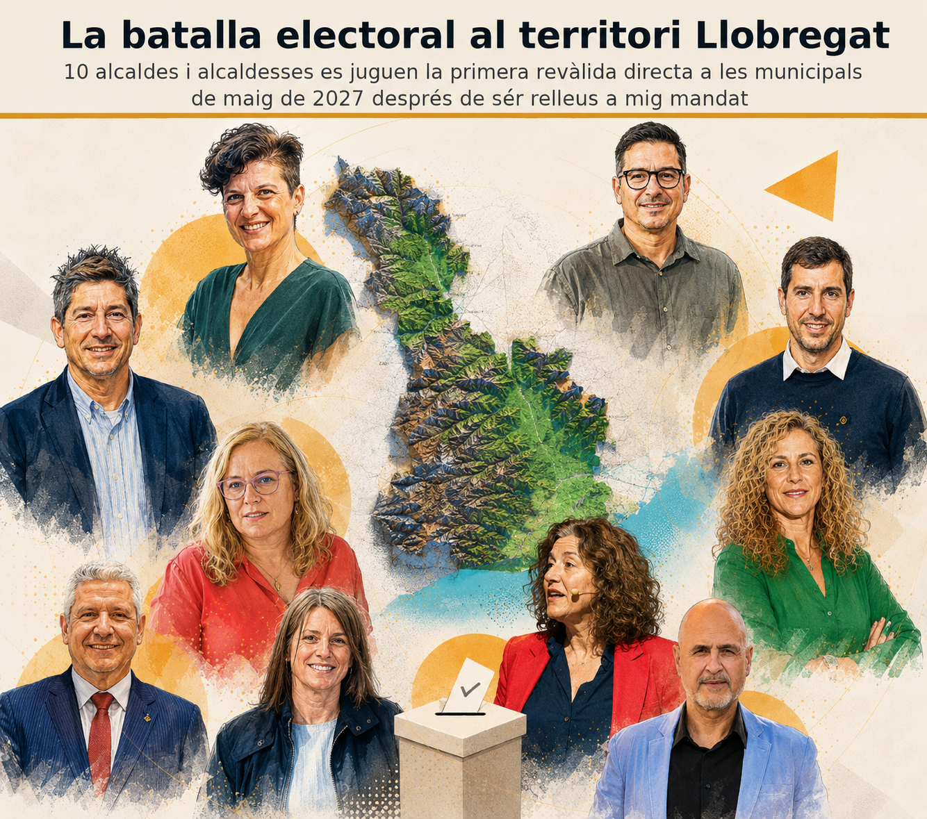 Img Recta final de los alcaldes de relevo: 10 primeras veces ante las urnas en el territorio Llobregat